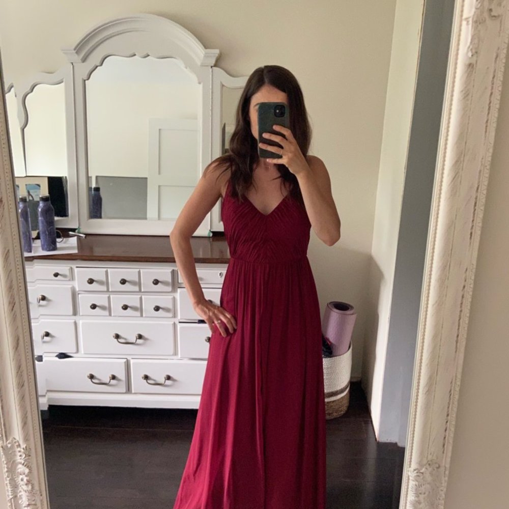 Burgundy Bridesmaid Dress